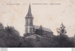 O23-55) LES ISLETTES (MEUSE) L ' EGLISE BOMBARDEE - ( 2 SCANS ) - Andere & Zonder Classificatie