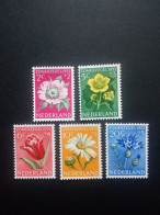 NIEDERLANDE MI-NR. 588-592 POSTFRISCH(MINT) BLUMEN(I) 1952 WEINROSE TULPE MARGERITTE KORNBLUME - Neufs