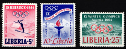 Liberia 612-614 Postfrisch Olympische Winterspiele #IR517 - Liberia