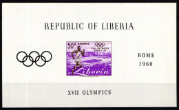 Liberia Block 16 Postfrisch Olympische Spiele #IR602 - Autres & Non Classés