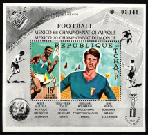 Tschad Block 8A Postfrisch Fußball WM 1970 #IR596 - Tchad (1960-...)