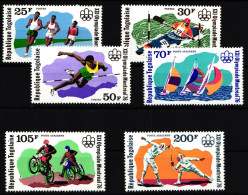 Togo 1168-1173 Postfrisch Olympische Spiele #IR583 - Autres & Non Classés