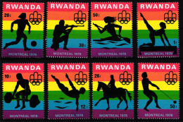 Ruanda 823-830 Postfrisch Olympische Spiele #IR630 - Andere & Zonder Classificatie