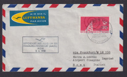 Flugpost Brief Air Mail Lufthansa LH 330 Hmaburg Rom Italien Zuleitung DDR - Briefe U. Dokumente