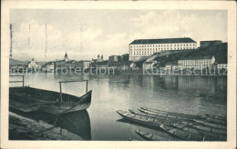 71555200 Linz Donau Partie An Der Donau Landungsplatz Boot Kuenstlerkarte Nr. 80 - Autres & Non Classés