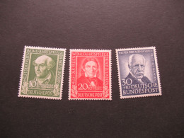 BRD 1953 Wohlfahrt Helfer Der Menschheit Michel Nr.174 / 176 Posfrisch Mit Kl. Mängeln!! - Unused Stamps