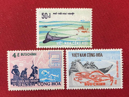 Stamps Vietnam South (Deep Sea Fishing - 10/1/1972) -GOOD Stamps- 1set/3pcs - Vietnam