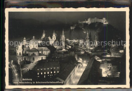 71545604 Salzburg Oesterreich Stadtblick Mit Festung Hohensalzburg Bei Nacht Hel - Autres & Non Classés