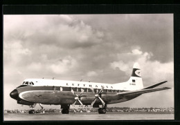 AK Flugzeug Der Lufthansa Viscount 814 Auf Dem Landeplatz  - 1946-....: Modern Era