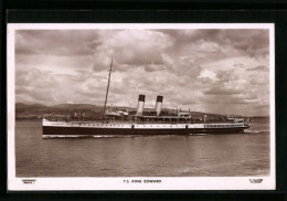 AK Passagierschiff TS Edward Vor Küste  - Steamers