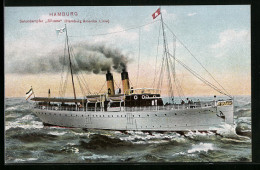 AK Salondampfer Silvana Der Hamburg Amerika Linie  - Steamers