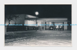 C003999 House. Garage. Vehicles. Transport. Snow. Lantern. Agfa - World