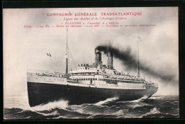 AK Passagierschiff Flandre, Copagnie Générale Transatlantique  - Steamers