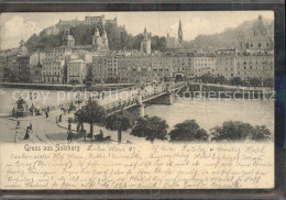 71545404 Salzburg Oesterreich Staatsbruecke Altstadt Mit Festung Hohensalzburg H - Sonstige & Ohne Zuordnung