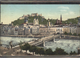 71545399 Salzburg Oesterreich Staatsbruecke Altstadt Mit Festung Hohensalzburg H - Sonstige & Ohne Zuordnung