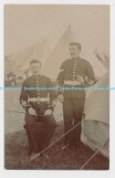 C004814 Men In Uniforms And Tents In The Background. Unknown Place - Monde
