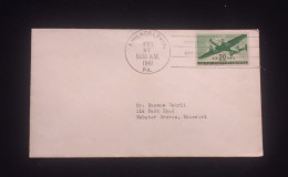 D)1941, U.S.A, FIRST DAY COVER, ISSUE, AVIATION, AIR MAIL STAMP 20 Cent, FDC - Autres & Non Classés