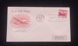 D)1948, U.S.A, FIRST DAY COVER, ISSUE, AVIATION, AIR MAIL STAMP 5 Cent, FDC - Autres & Non Classés