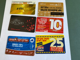- 8 - Gift Cards Israel 6 Different Cards - Gift Cards