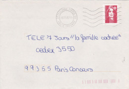 ESC De Toulouse Firmis (31) Pour Paris (75) - 15 Mars 1995 - Timbre YT 2874 - CAD Double Cercle Plein 27 Mm - 1961-....