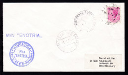 MOTONAVE POSTALE ENOTRIA 15.6.1974 + L1 + Bordstempel Auf Brief - Other & Unclassified
