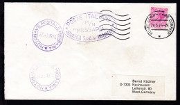 MOTONAVE POSTALE MESSAPIA 27.3.1974 + Ovalstempel - Other & Unclassified