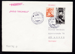 M/N POSTALE ITALIANA PAOLO TOSCANELLI 31.12.65 (Ersttag)  + L1 - Other & Unclassified