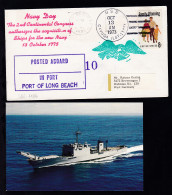 USS CAYUGA (LST-1186) OCT 13 1973 + Cachet Auf Brief, Dazu CAK Des Schiffes - Other & Unclassified