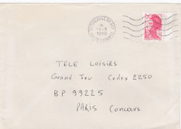 ESC De Toulouse RP (31) Pour Paris (75) - 19 Mars 1988 - Timbre YT 2427 - CAD Type A9 - 1961-....
