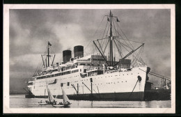 AK Passagierschiff S. S. Colombie Liegt Im Hafen  - Steamers