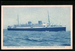 AK Passagierschiff RM MV Alcantara Auf See  - Steamers