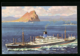 AK Passagierschiff S.S. Perseus Auf See  - Steamers