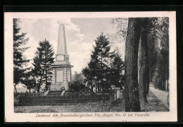 CPA Vionville, Monument Des Brandenburgischen Füs.-Regts. Nr. 35  - Sonstige & Ohne Zuordnung