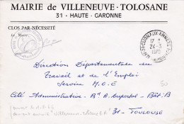 ESC De Villeneuve-Tolosane (31) Pour Toulouse (31) - 24 Mars 1970 - CAD Type A9 Cugnaux (31) - 1961-....