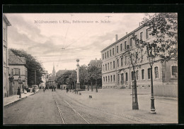 CPA Mülhausen I. Els, Belfortstrasse M. Schule  - Other & Unclassified