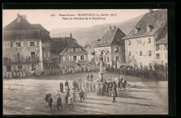 CPA Massevaux, Haute-Alsace, Visite Du Président De La République  - Other & Unclassified