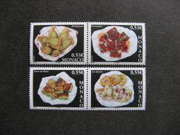 Monaco:  TB Serie N° 2489 Au N° 2492 . Neufs XX. - Unused Stamps