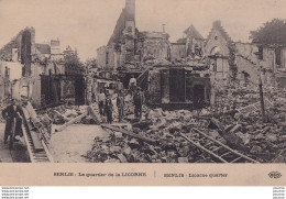 J16-60) SENLIS - LE QUARTIER DE LA LICORNE - ( GUERRE 14/18 - ANIMEE - HABITANTS - 2 SCANS ) - Senlis