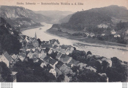 J15-  SACHS - SCHWEIZ - SOMMERFRISCHE WEHLEN A. D. ELBE  -  ( 2 SCANS ) - Bastei (sächs. Schweiz)