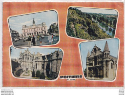 J14-86) POITIERS - MULTIVUES - ( 1975 - 2 SCANS ) - Poitiers