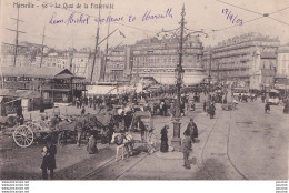 J14-13) MARSEILLE - LE QUAI DE LA FRATERNITE - ( BELLE ANIMATION - OBLITERATION DE 1903 -  2 SCANS ) - Joliette, Hafenzone