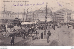 J14-13) MARSEILLE - LE QUAI DE LA FRATERNITE - ( BELLE ANIMATION - OBLITERATION DE 1903 -  2 SCANS ) - Joliette, Port Area