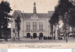 J13-05) MONTLUCON - FACADE DU NOUVEL HOTEL DE VILLE  - COMMENCE EN 1910 - INAUGURE EN 1912 - (  2 SCANS ) - Montlucon