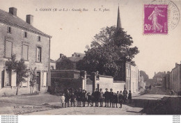 J8-49) CORON (MAINE ET LOIRE) GRANDE RUE - ( ANIMEE - HABITANTS - ECOLIERS ) - Other & Unclassified