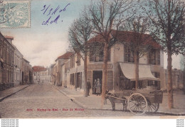 J6-93) NOISY LE SEC - RUE DE MERLAN - ( ANIMEE - HABITANTS - CAFE AU ROND POINT - ANE - COLORISEE ) - Noisy Le Sec