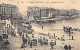 76-DIEPPE-DEPART DU TRAIN POUR PARIS-N 6011-C/0071 - Dieppe
