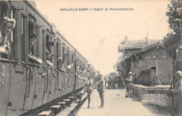 10-MAILLY LE CAMP-DEPART EN TRAIN DE PERMISSIONNAIRES-N 6011-C/0017 - Mailly-le-Camp