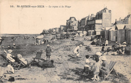 14-SAINT AUBIN SUR MER-JOURNEE A LA PLAGE-N 6011-A/0299 - Saint Aubin