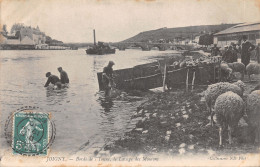 89-JOIGNY-BORDS DE L YONNE LAVAGE DES MOUTONS-N 6011-A/0203 - Joigny