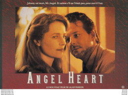 J22- AFFICHE CINEMA - ANGEL HEART - MICKEY  ROURKE - CHARLOTTE RAMPLING  - 2 SCANS  - Plakate Auf Karten